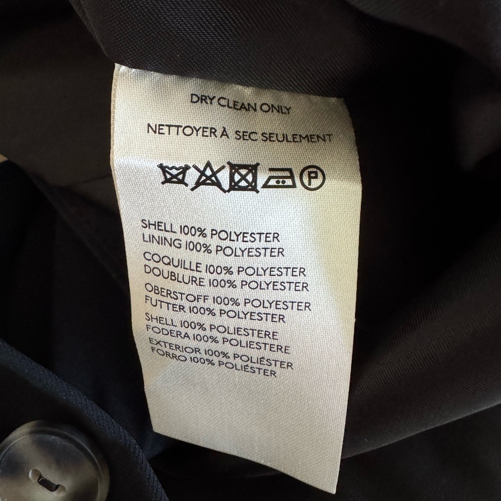 Anthropologie Blazer Fitted Button Down Black Jacket Business Casual Size 8 New - Picture 12 of 14